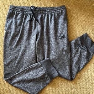 Mens Adidas heather grey joggers